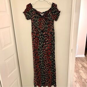 Floral Off-Shoulder Maxi Dress